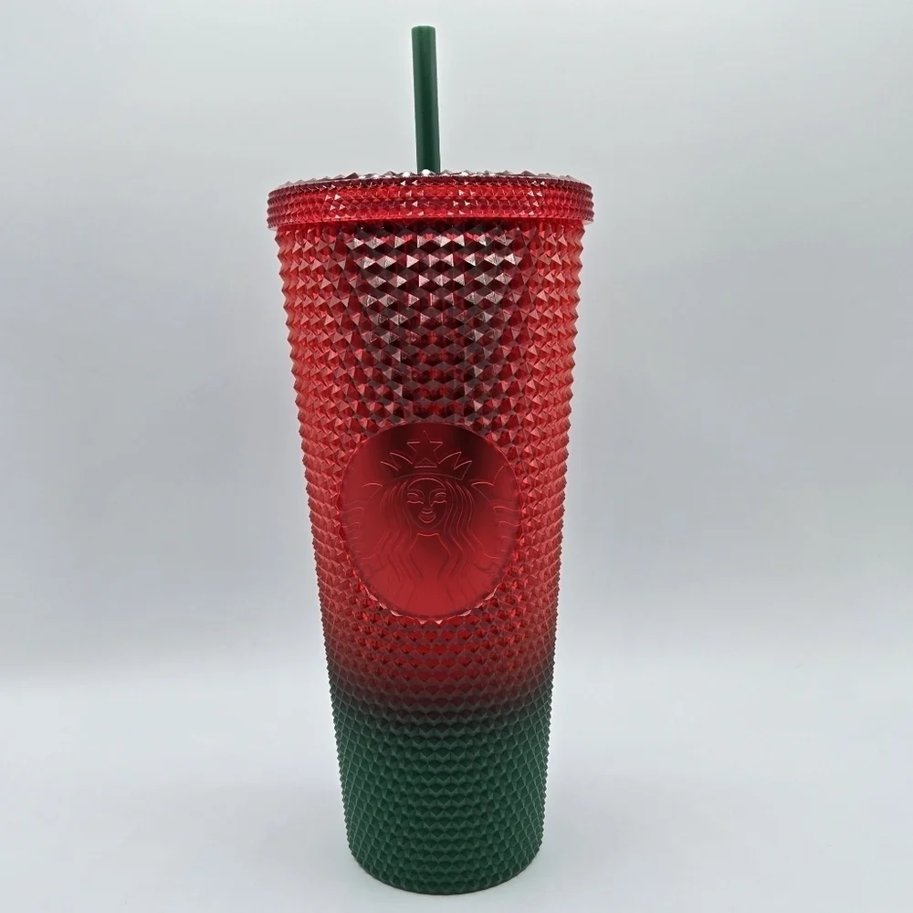 Starbucks Disney World Christmas 2022 Travel Tumbler Red and Green